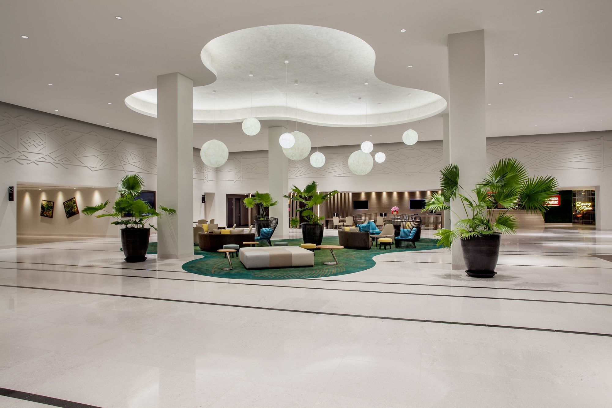 Pullman Miri Waterfront Hotell Exteriör bild Lobby